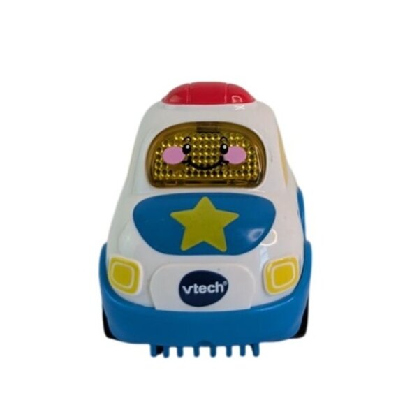 Vtech Go Go Smart Wheels Police Car Lot of 2 Blue White Lights Sounds Tested - Picture 12 of 14